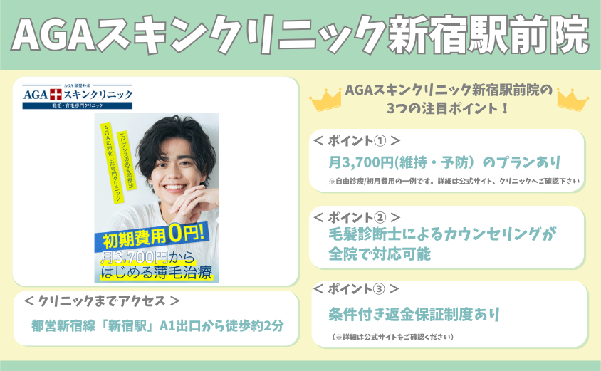 AGAスキンクリニック新宿駅前院