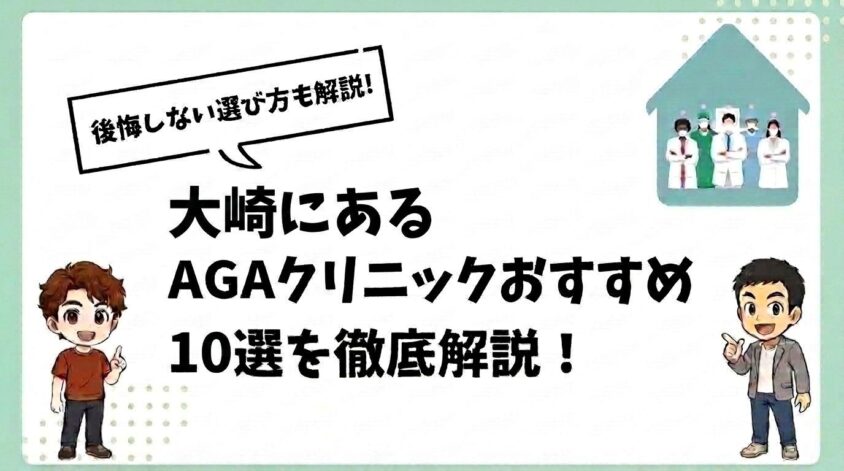 大崎のAGAクリニックおすすめ10選を紹介!【後悔しない選び方も解説】
