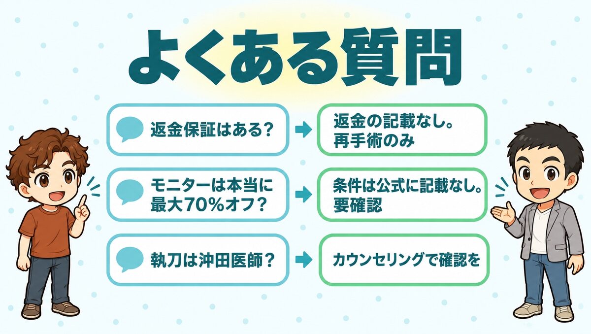 アーククリニックに関するよくある質問