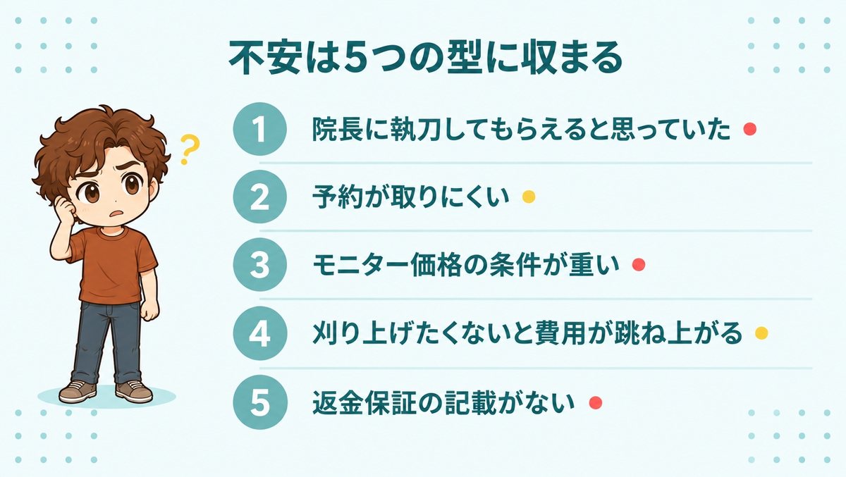アスク井上クリニックの悪い口コミ5つの型