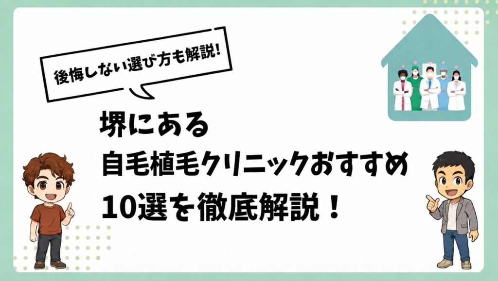 堺にある自毛植毛クリニックおすすめ10選を徹底解説！