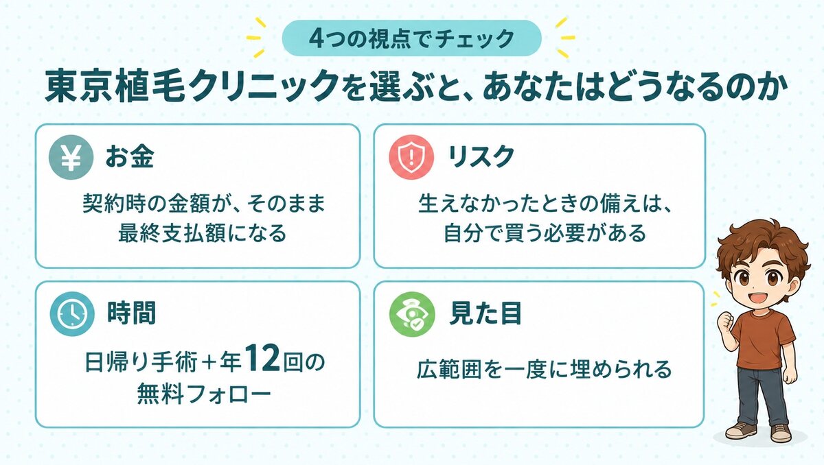 東京植毛クリニックを選ぶと、あなたはどうなるのか