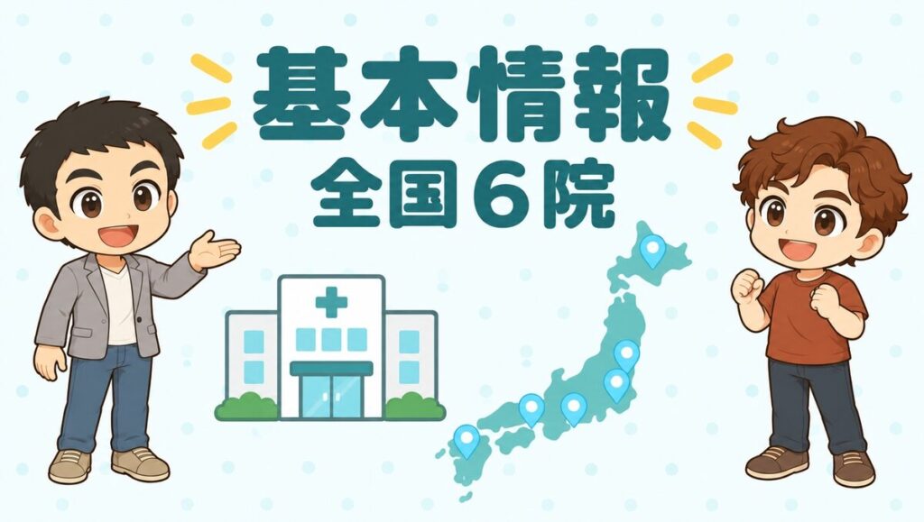 Dクリニック（AGA治療）の基本情報。全国6院