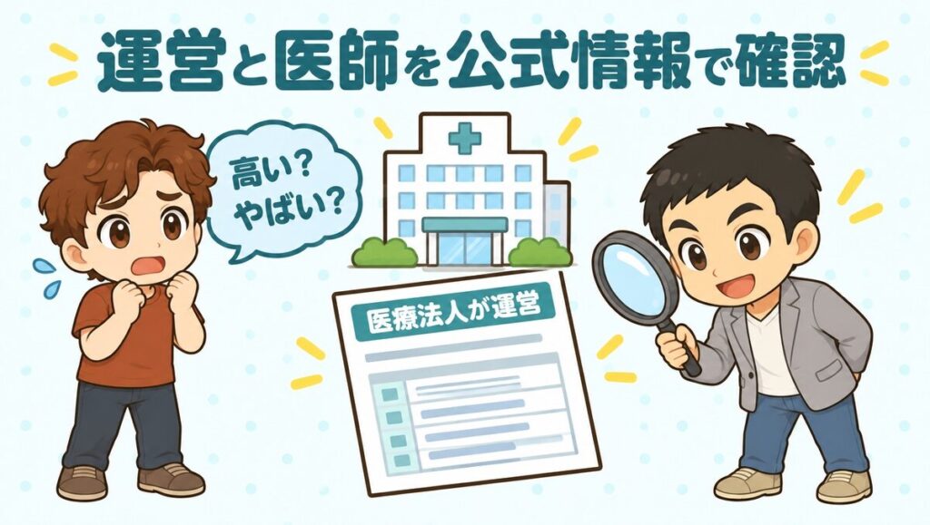 ゴリラクリニックの運営と医師を公式情報で確認。医療法人が運営